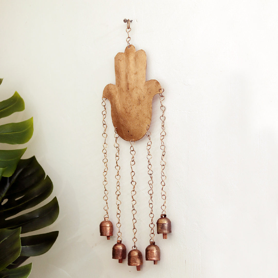 "Humsa Handl" Kutch decorative windchimes with copper bells