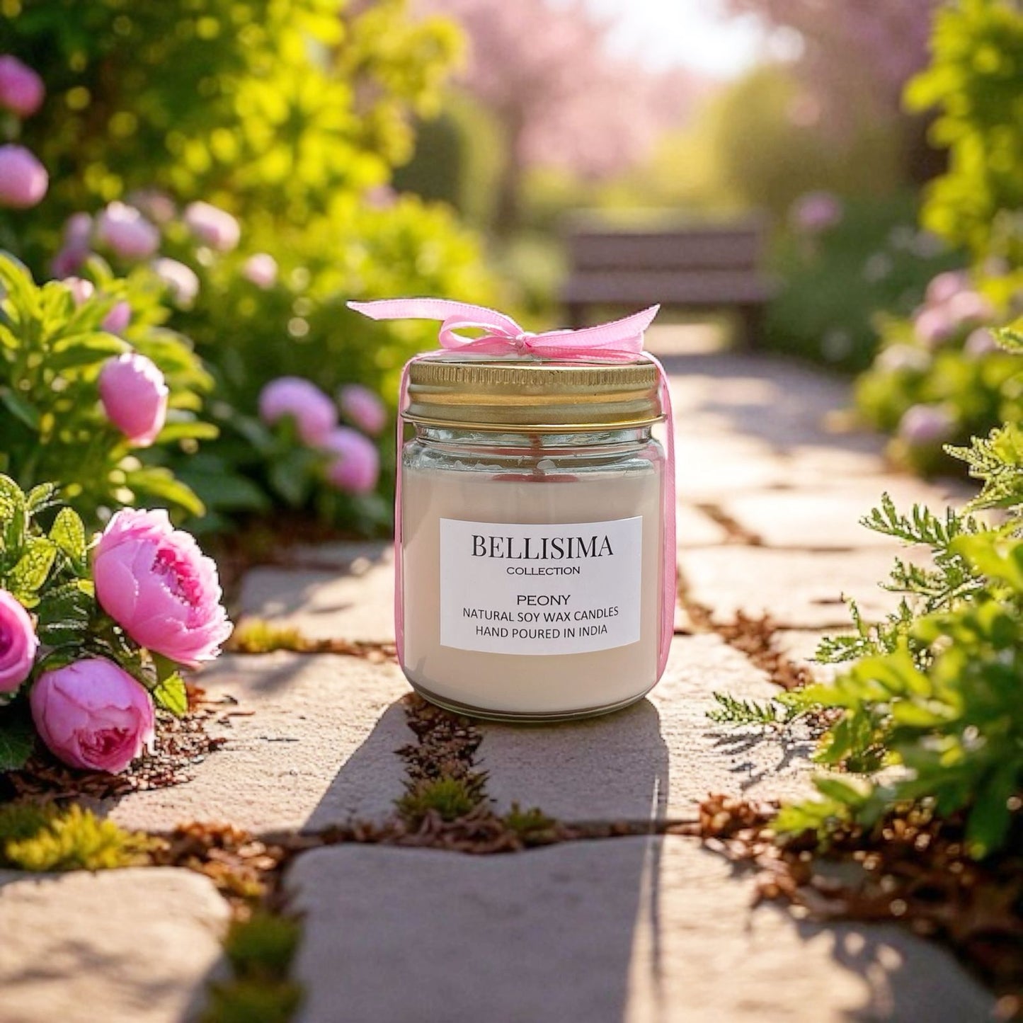 Twinkle Jar Scented Soy Candle-Peony