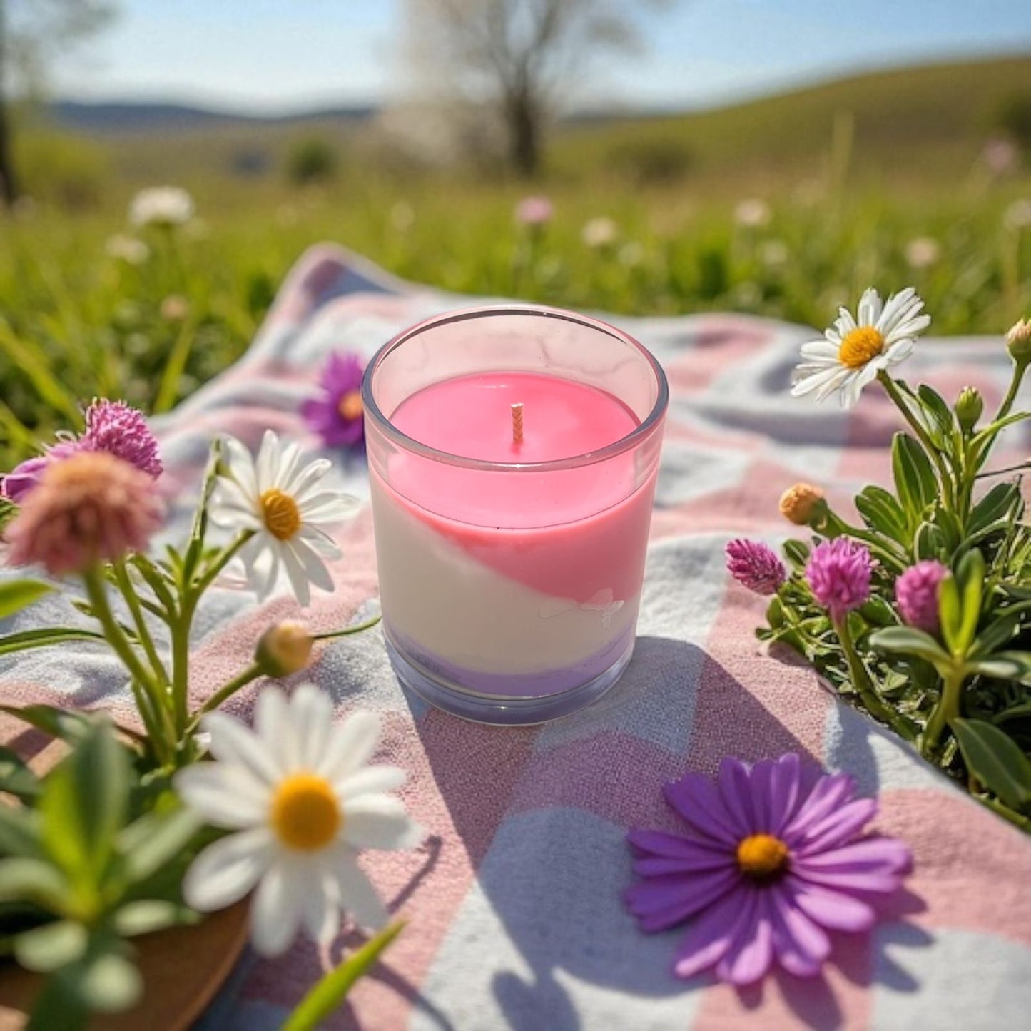 Spring Bloom Layered Candle