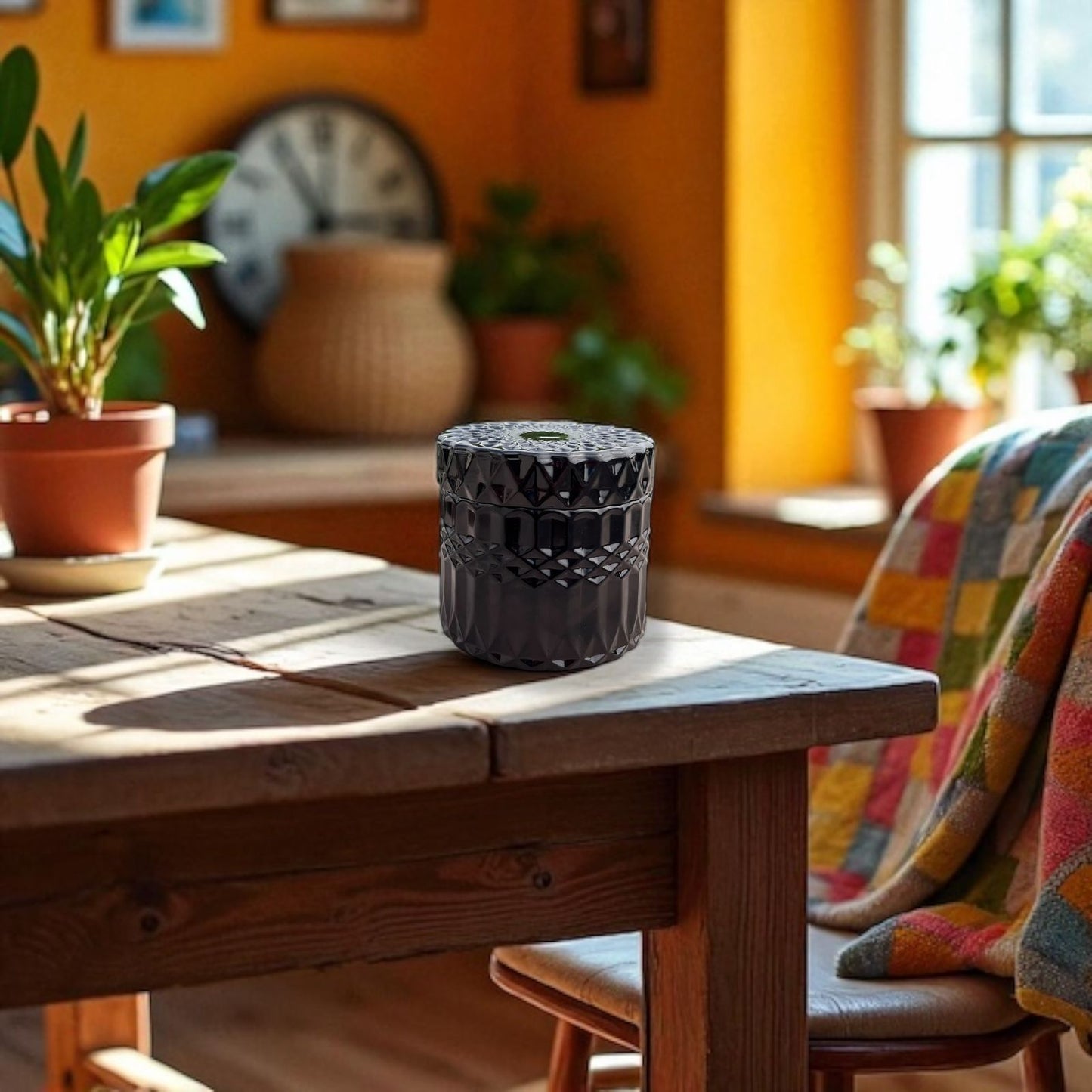 Black Diamond Jar Scented Soy Candle-Very Berry