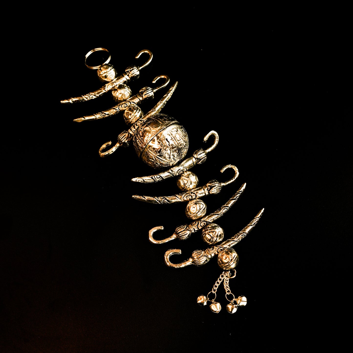 German Silver Nazar Battu(7 Chillies &1 Lemon)