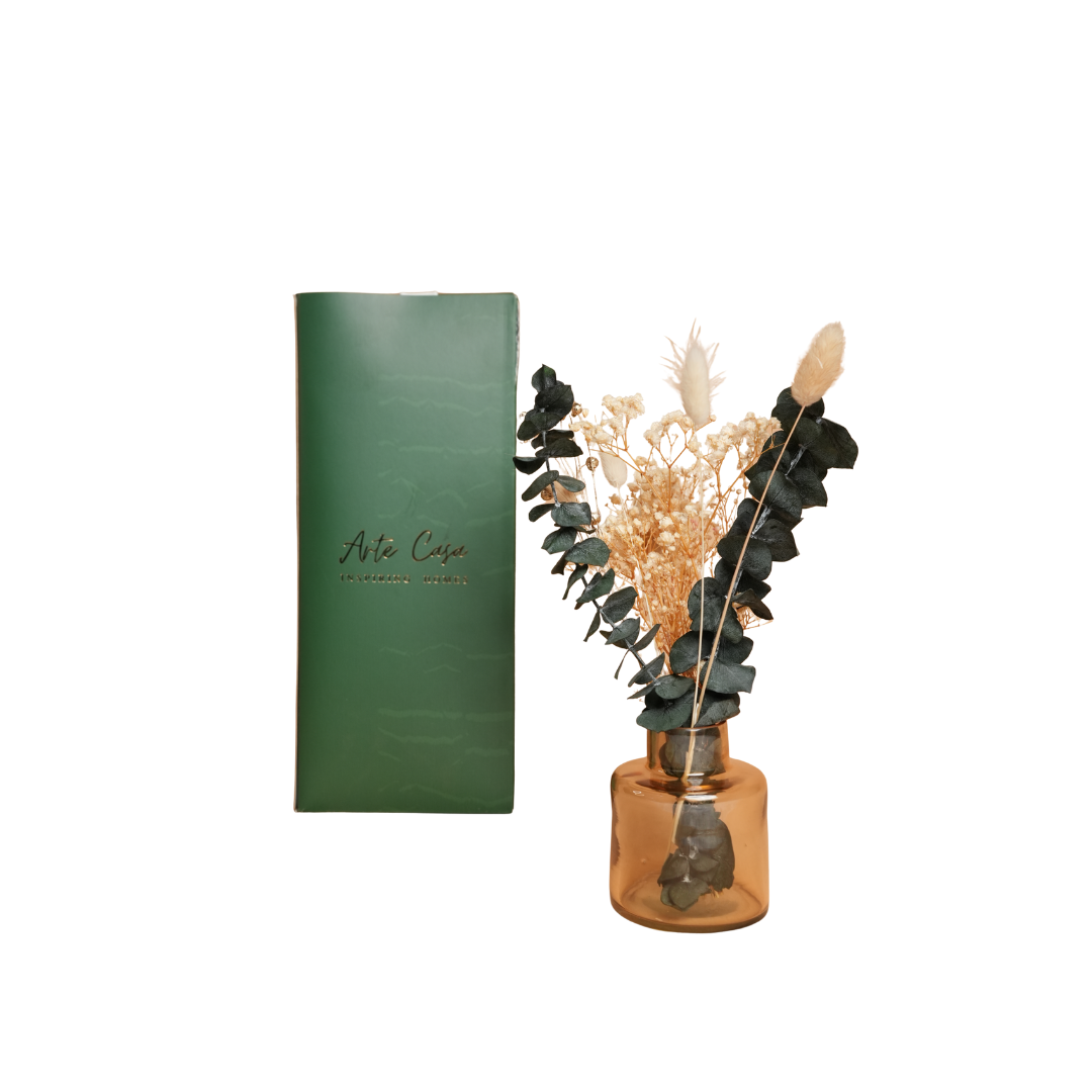 Little Blossom Vase gift box – Glass Vase with Dried Flowers
