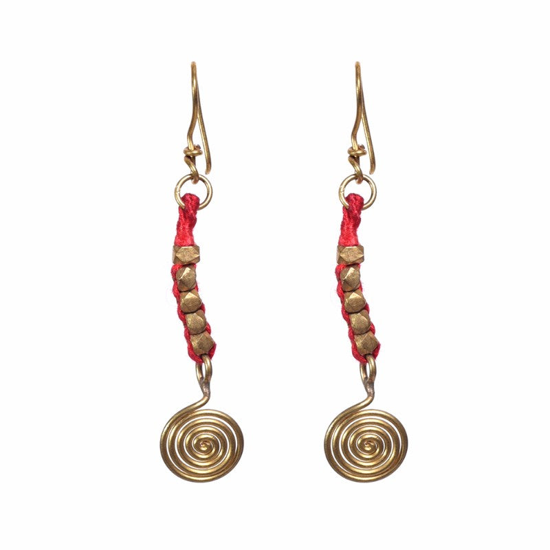 Dhokra Pink Earring