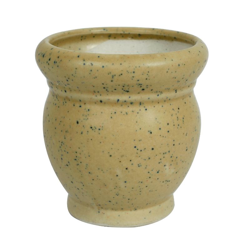 bonsai matte finish stoneware off-white matki table top planter