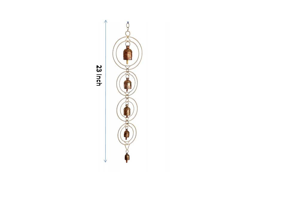Copper bells wind chime