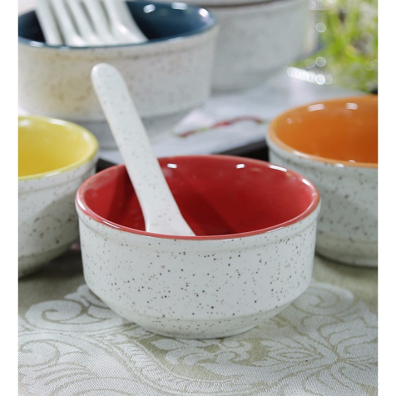 ceramic offwhite soup set(Set of 6)