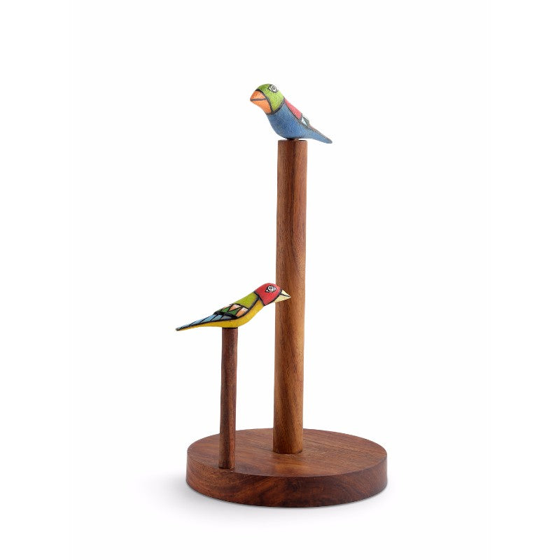 Wooden Bird design Tissue Holder