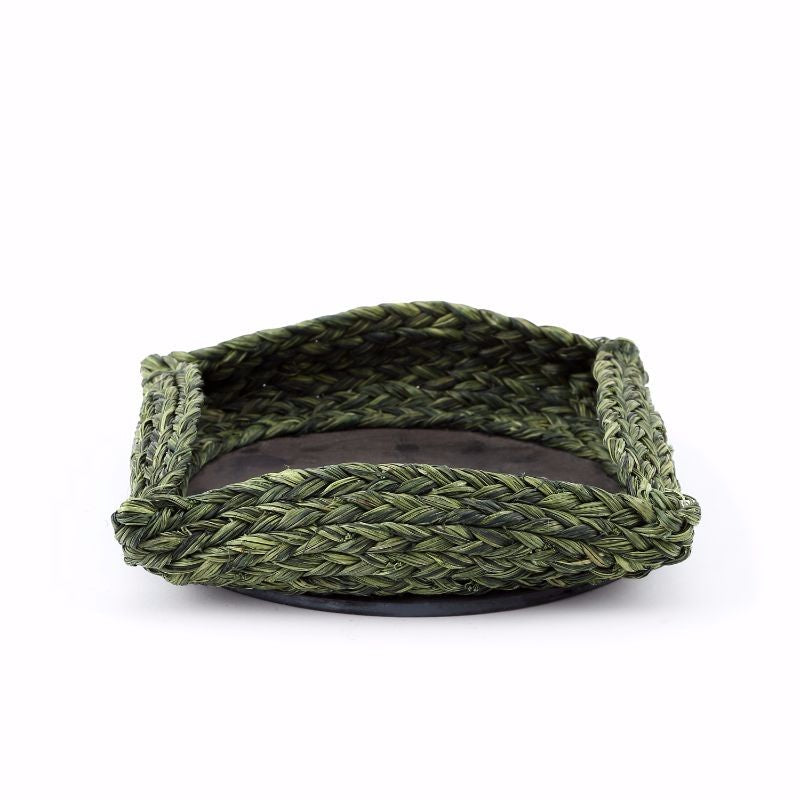 Sabai olive charger basket
