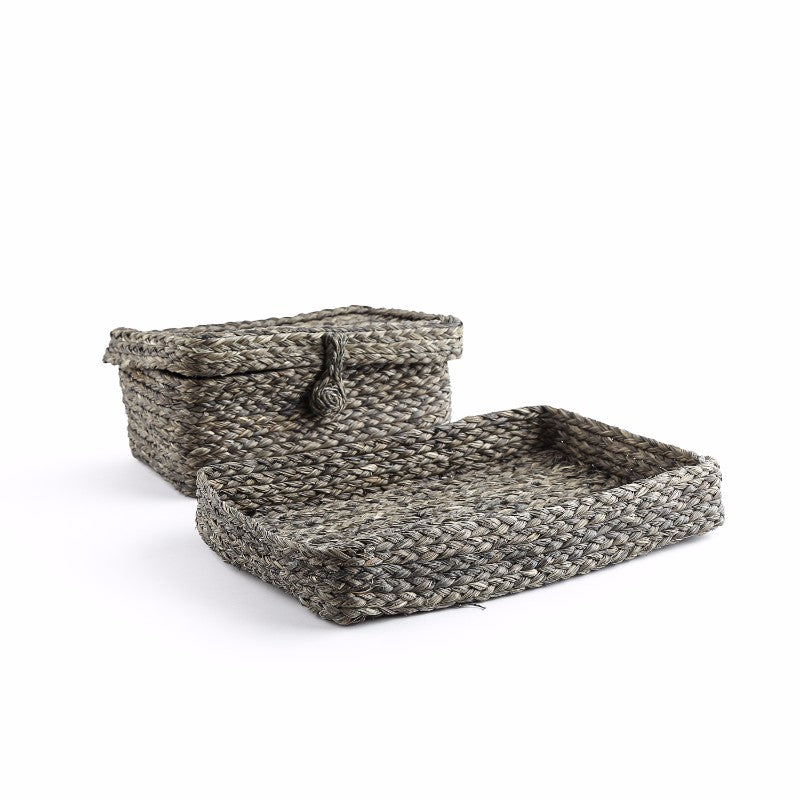 Sabai grass Toiletries box & tray set(Set of 2)