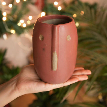 Santa Vase-Red