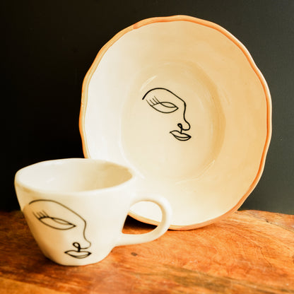 Abstract Breakfast set