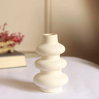 3 Tier round ceramic mini vase