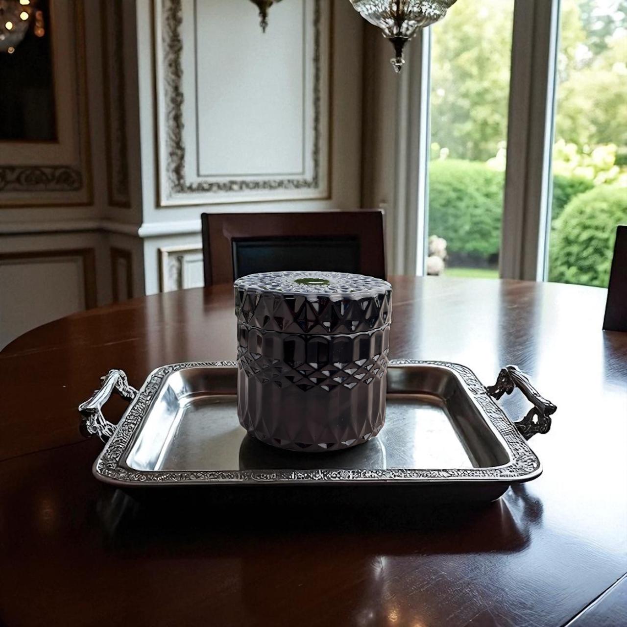 Black Diamond Jar Scented Soy Candle-Japanese Cherry Blossom