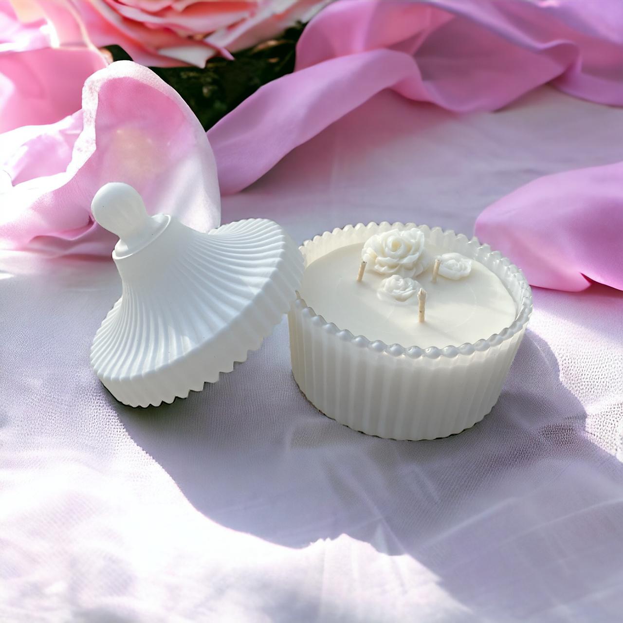 Mini Candy Jar Scented Soy Candle- Peony