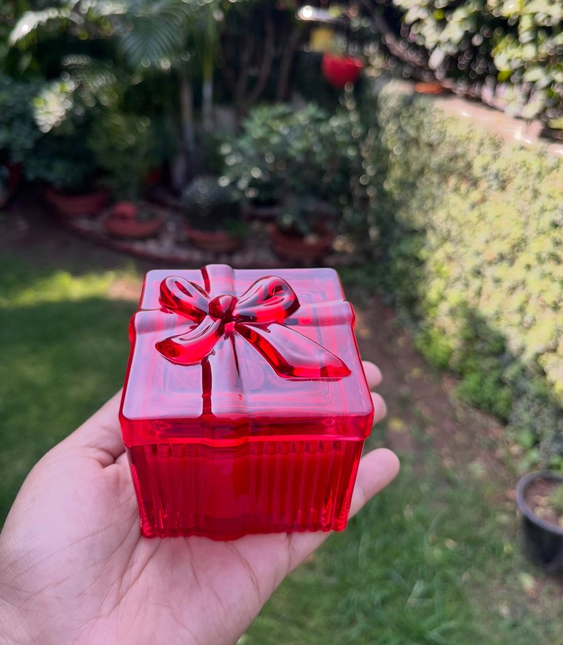 Red Bow Tub Scented Soy Candle-Euphoria