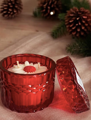Red Diamond Jar Scented Soy Candle-Ocean Breeze