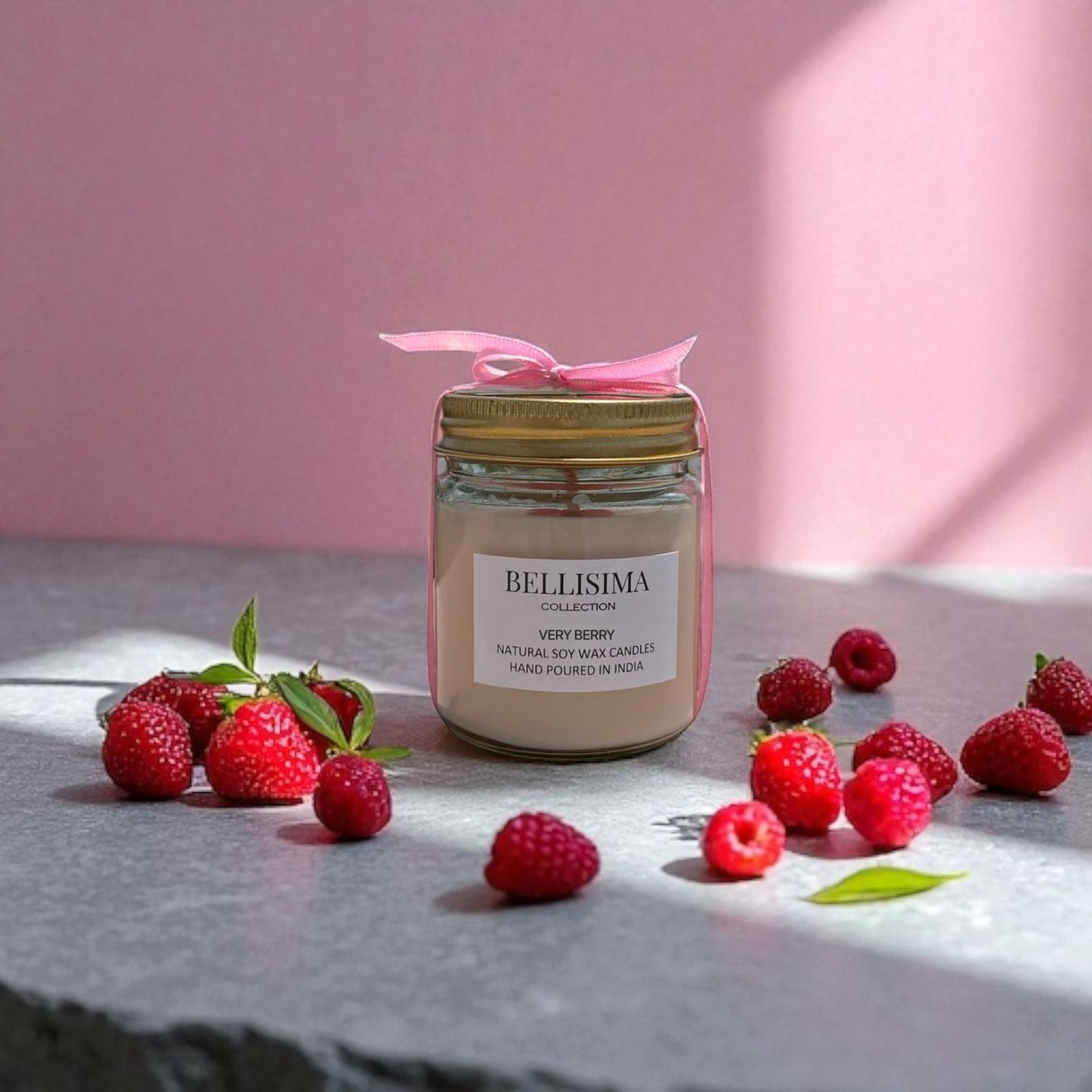 Twinkle Jar Scented Soy Candle-Very Berry