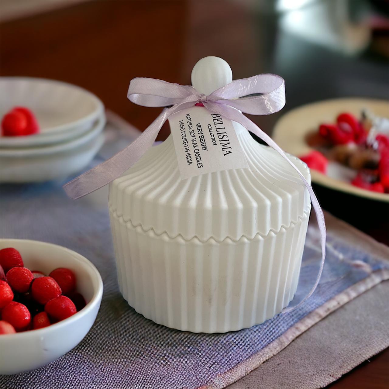 Large Candy Jar Scented SoyCandle- Very Berry