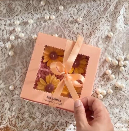 Floating Daisy Candles Pack of 4 Yellow