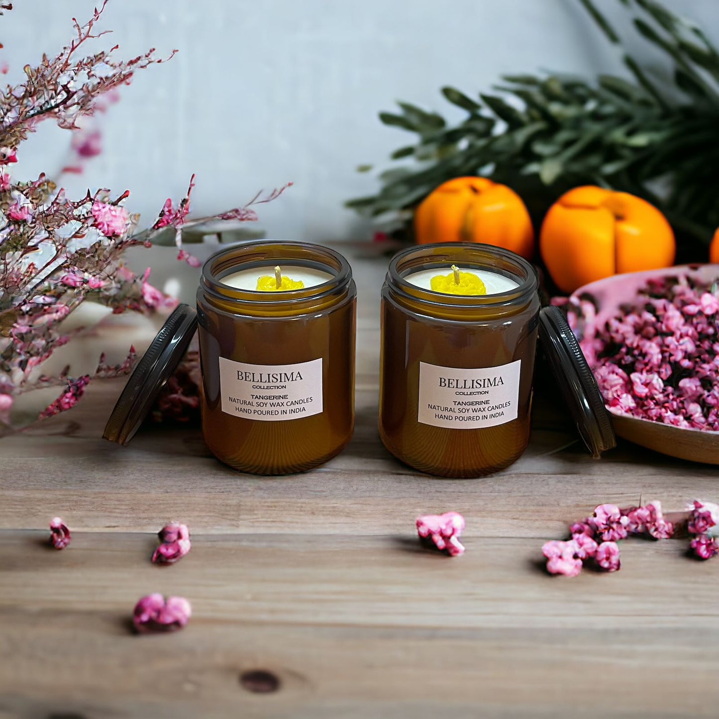 Travel Amber Jar Candle: Tangerine