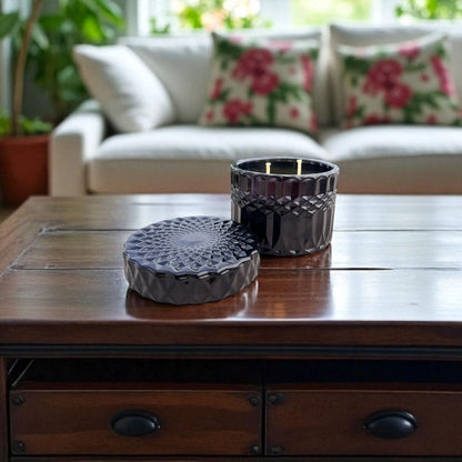 Black Diamond Jar Scented Soy Candle-Euphoria