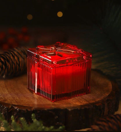 Red Bow Tub Scented Soy Candle-Peony