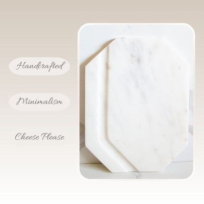 Marble Cheese Platter Mini White Furrow | Byora Homes | White | White Indian Marble