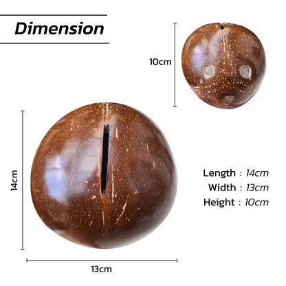 Thenga Coconut Kudukka or Piggy Bank ( Openable at the Bottom )