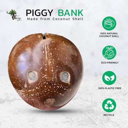 Thenga Coconut Kudukka or Piggy Bank ( Openable at the Bottom )