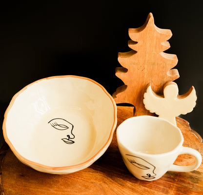 Abstract Breakfast set