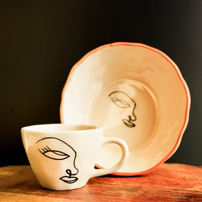 Abstract Breakfast set