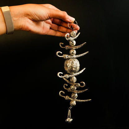 German Silver Nazar Battu(7 Chillies &1 Lemon)