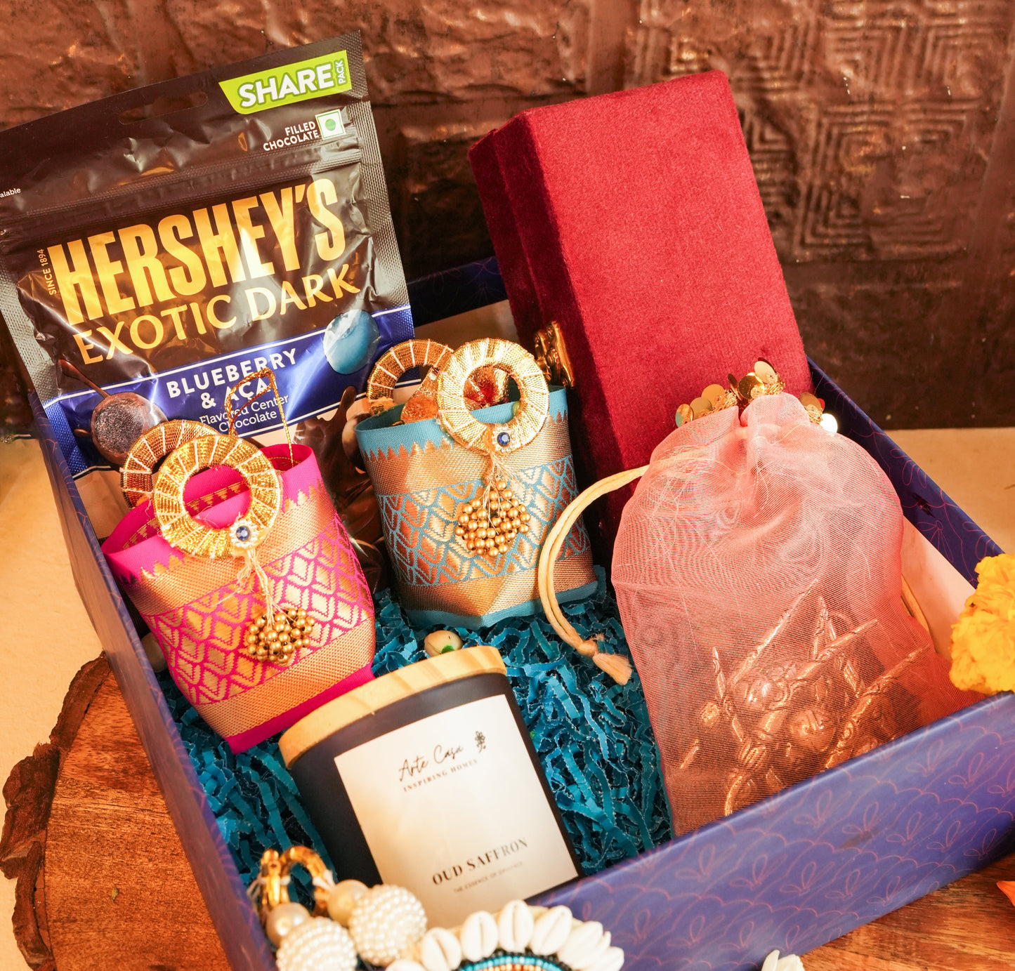 Blissful Silver Basket Diwali Hamper