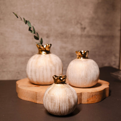 Golden Pomegranate Glory vase set