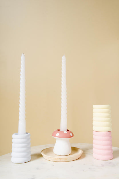 Pastel Perch Mini candle stand set of 4