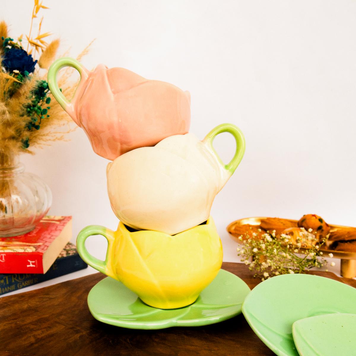 Tulip cup charm set of 3