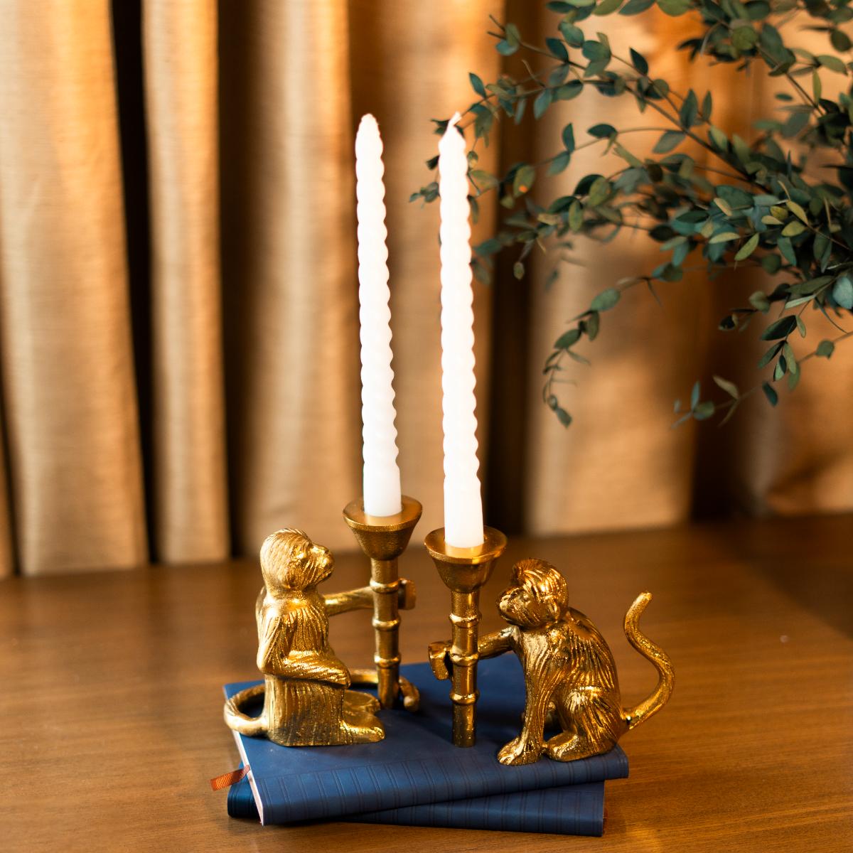 Monkey Mischief Candle holder set of 2