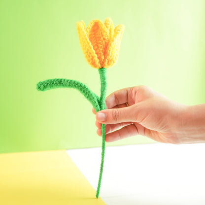 Handcrafted Tulip crochet Rakhi hamper (yellow)