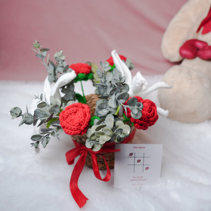 Rustic Romance Bamboo Basket – Handcrafted Floral Gift Hamper | ArteCasa