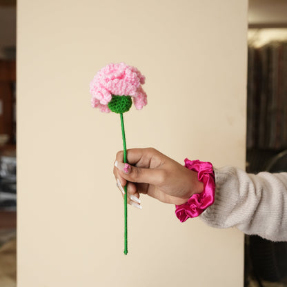 Pink Carnation Crochet Flower – Handcrafted Forever Floral Décor | ArteCasa