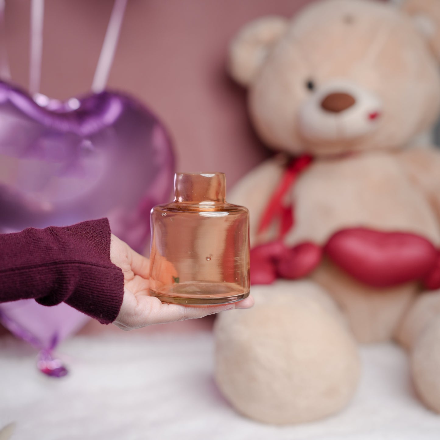 Little Blossom Vase gift box – Glass Vase with Dried Flowers