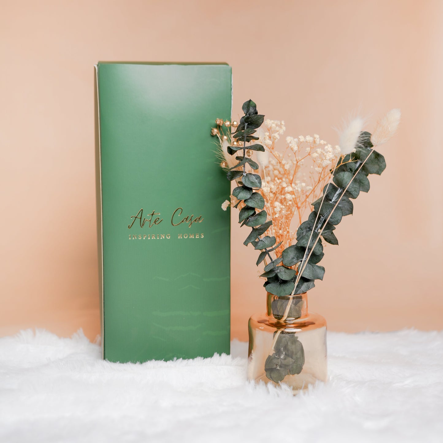 Little Blossom Vase gift box – Glass Vase with Dried Flowers