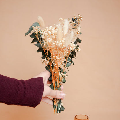 Little Blossom Vase gift box – Glass Vase with Dried Flowers