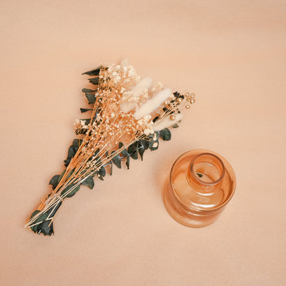 Little Blossom Vase gift box – Glass Vase with Dried Flowers