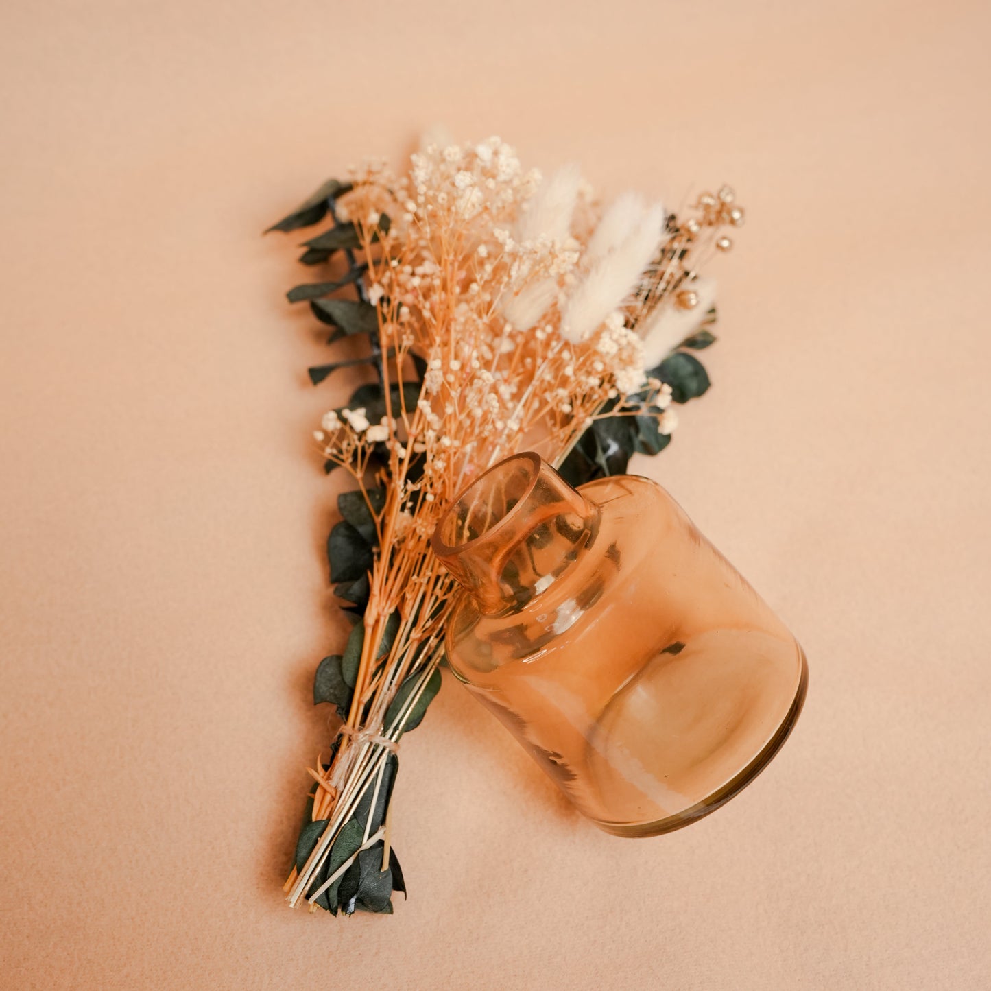 Little Blossom Vase gift box – Glass Vase with Dried Flowers