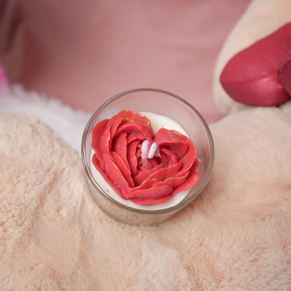 Ruby Heart Candle – Romantic Red Valentine Candle | Artecasa
