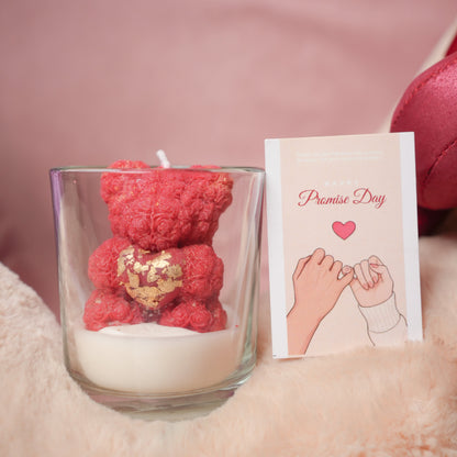 LoveBug Teddy Candle – Cute Teddy Valentine Candle | Artecasa