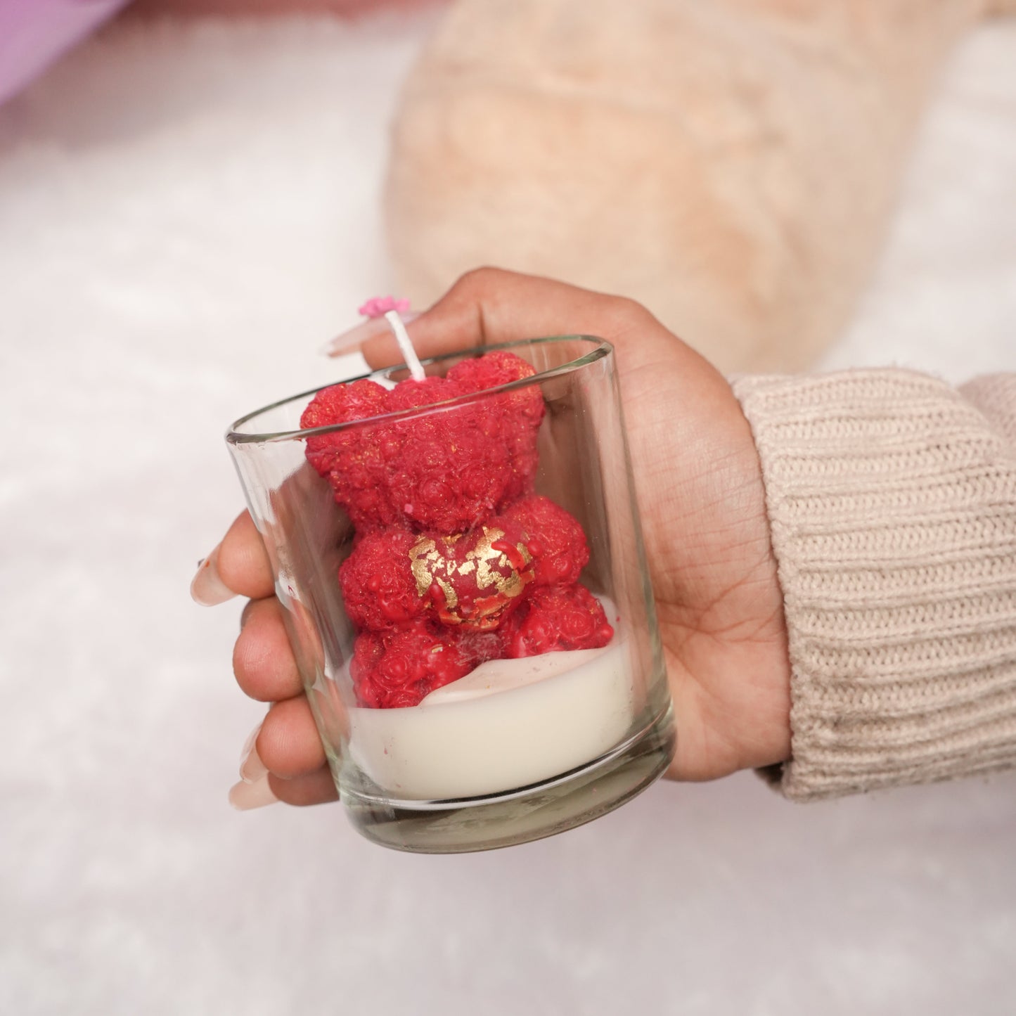 LoveBug Teddy Candle – Cute Teddy Valentine Candle | Artecasa