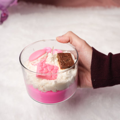 Sugar Rush Candle – Dessert Style Pink Candle | Artecasa