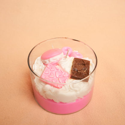 Sugar Rush Candle – Dessert Style Pink Candle | Artecasa